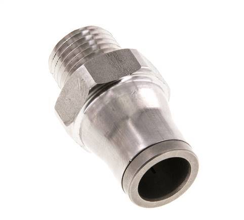 Racor de 10mm x 1/4'' NPT con rosca macho Acero inoxidable FKM