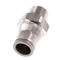 Racor de 10mm x 1/4'' NPT con rosca macho Acero inoxidable FKM