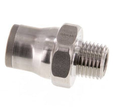 Racor de 12mm x 1/4'' NPT con rosca macho Acero inoxidable FKM