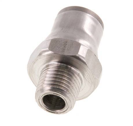 Racor de 12mm x 1/4'' NPT con rosca macho Acero inoxidable FKM