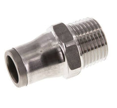 Racor de 10mm x 3/8'' NPT con rosca macho Acero inoxidable FKM