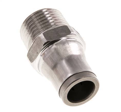 Racor de 10mm x 3/8'' NPT con rosca macho Acero inoxidable FKM