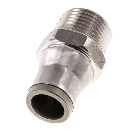 Racor de 10mm x 3/8'' NPT con rosca macho Acero inoxidable FKM