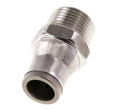 Racor de 10mm x 3/8'' NPT con rosca macho Acero inoxidable FKM