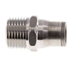 Racor de 12mm x 1/2'' NPT con rosca macho Acero inoxidable FKM