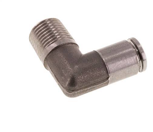Racor de 4mm x R1/8'' 90deg con rosca macho Latón FKM Giratorio