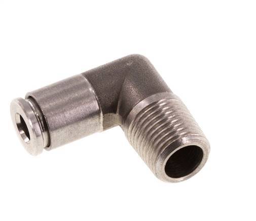 Racor de 4mm x R1/8'' 90deg con rosca macho Latón FKM Giratorio