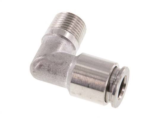 Racor de 6mm x R1/8'' 90deg con rosca macho Latón FKM Giratorio