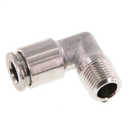 Racor de 6mm x R1/8'' 90deg con rosca macho Latón FKM Giratorio