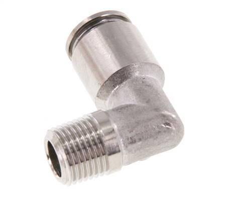 Racor de 6mm x R1/8'' 90deg con rosca macho Latón FKM Giratorio