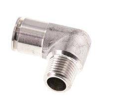 Codo de 90 grados 10mm x R1/4'' con rosca macho Latón FKM Giratorio