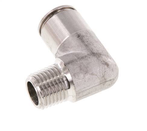 Codo de 90 grados 10mm x R1/4'' con rosca macho Latón FKM Giratorio