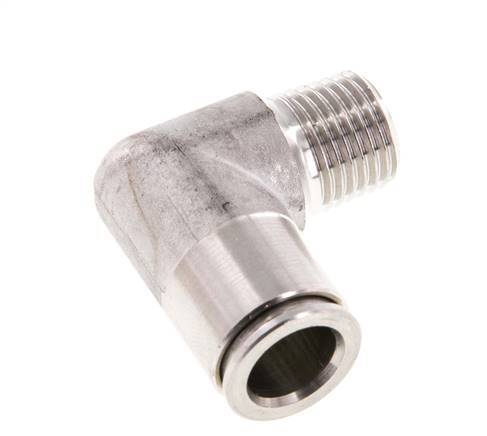 Codo de 90 grados 10mm x R1/4'' con rosca macho Latón FKM Giratorio