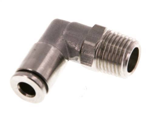 Racor de 4mm x R1/8'' 90deg con rosca macho Latón FKM Giratorio