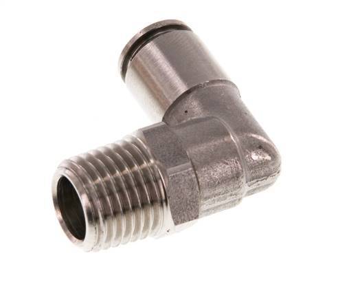 Racor de 6mm x R1/4'' 90deg con rosca macho Latón FKM Giratorio