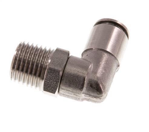 Racor de 6mm x R1/4'' 90deg con rosca macho Latón FKM Giratorio