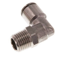 Racor de 8mm x R1/4'' 90deg con rosca macho Latón FKM Giratorio
