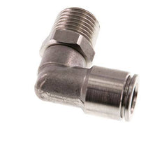 Racor de 8mm x R1/4'' 90deg con rosca macho Latón FKM Giratorio
