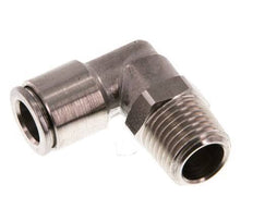Racor de 8mm x R1/4'' 90deg con rosca macho Latón FKM Giratorio