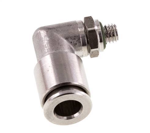 Racor de 6mm x M 5 90deg con rosca macho Latón FKM Giratorio