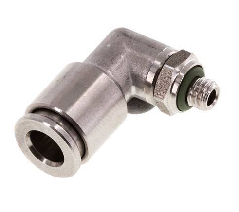 Racor de 6mm x M 5 90deg con rosca macho Latón FKM Giratorio