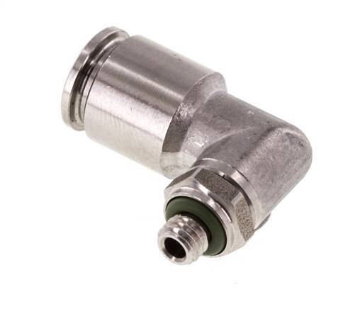 Racor de 6mm x M 5 90deg con rosca macho Latón FKM Giratorio