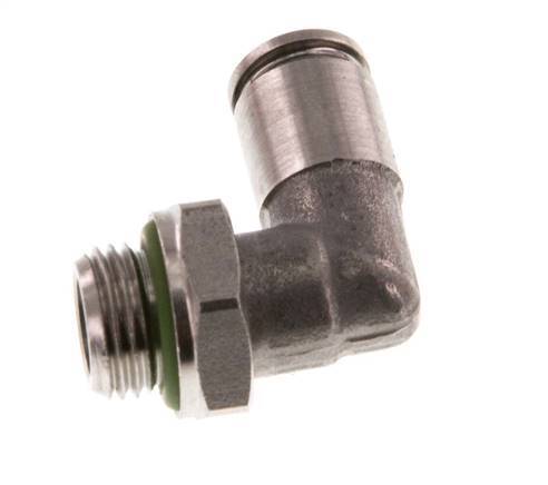 Racor de 4mm x G1/8'' 90deg con rosca macho Latón FKM Giratorio