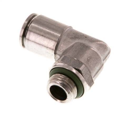 Racor de 6mm x G1/8'' 90deg con rosca macho Latón FKM Giratorio