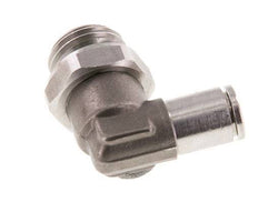 Racor de 4mm x G1/4'' 90deg con rosca macho Latón FKM Giratorio