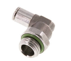 Racor de 4mm x G1/4'' 90deg con rosca macho Latón FKM Giratorio