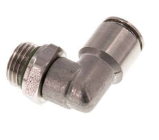 Racor de 8mm x G1/4'' 90deg con rosca macho Latón FKM Giratorio