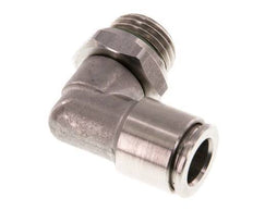 Racor de 8mm x G1/4'' 90deg con rosca macho Latón FKM Giratorio