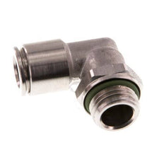 Racor de 8mm x G1/4'' 90deg con rosca macho Latón FKM Giratorio