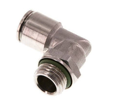 Racor de 8mm x G1/4'' 90deg con rosca macho Latón FKM Giratorio