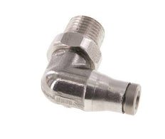 Racor de 4mm x 1/8'' NPT 90deg con rosca macho Acero inoxidable FKM Giratorio