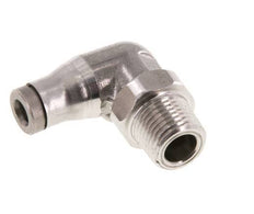 Racor de 4mm x 1/8'' NPT 90deg con rosca macho Acero inoxidable FKM Giratorio