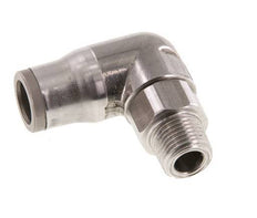 Racor de 8mm x 1/8'' NPT 90deg con rosca macho Acero inoxidable FKM Giratorio