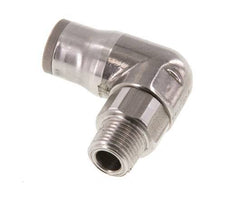 Racor de 8mm x 1/8'' NPT 90deg con rosca macho Acero inoxidable FKM Giratorio