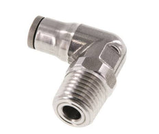 Racor de 6mm x 1/4'' NPT 90deg con rosca macho Acero inoxidable FKM Giratorio