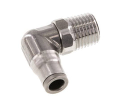 Racor de 6mm x 1/4'' NPT 90deg con rosca macho Acero inoxidable FKM Giratorio