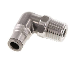 Racor de 6mm x 1/4'' NPT 90deg con rosca macho Acero inoxidable FKM Giratorio