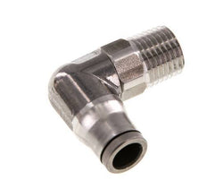 Racor de 8mm x 1/4'' NPT 90deg con rosca macho Acero inoxidable FKM Giratorio