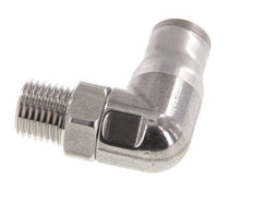 Codo de 90 grados 10mm x 1/4'' NPT con rosca macho Acero inoxidable FKM Giratorio