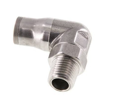 Codo de 90 grados 10mm x 1/4'' NPT con rosca macho Acero inoxidable FKM Giratorio