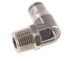 Racor de 12mm x 1/2'' NPT 90deg con rosca macho Acero inoxidable FKM Giratorio