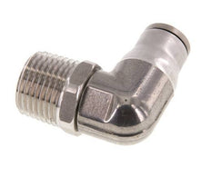 Racor de 12mm x 1/2'' NPT 90deg con rosca macho Acero inoxidable FKM Giratorio