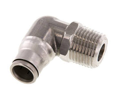 Racor de 12mm x 1/2'' NPT 90deg con rosca macho Acero inoxidable FKM Giratorio