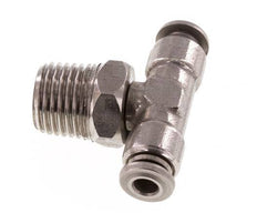 Racor en T de 4mm x R1/4'' con rosca macho Latón/PA 66 NBR Giratorio