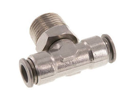 Racor en T de 10mm x R1/2'' con rosca macho Latón/PA 66 NBR Giratorio