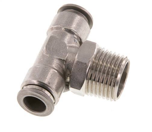 Racor en T de 10mm x R1/2'' con rosca macho Latón/PA 66 NBR Giratorio